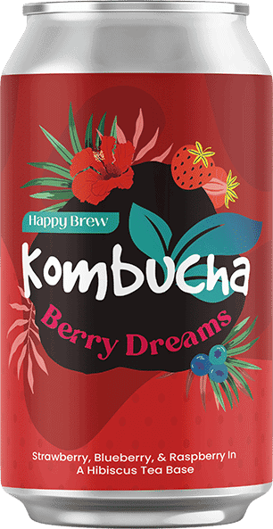 Strawberry flavored kombucha tea made in Manila